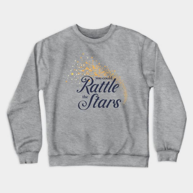 You Could Rattle the Stars (navy) Crewneck Sweatshirt by Epic Færytales